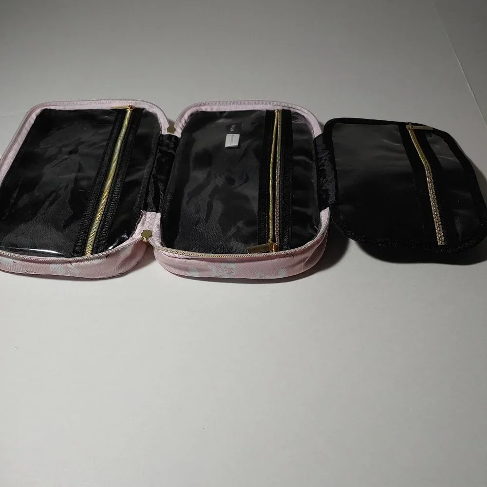 Yumi Kim Cosmetics Bag Case Floral Blush Pink